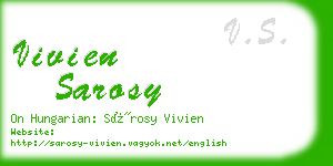 vivien sarosy business card